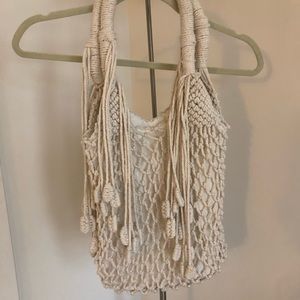 NEW HANDMADE in Bali Tassel Tote